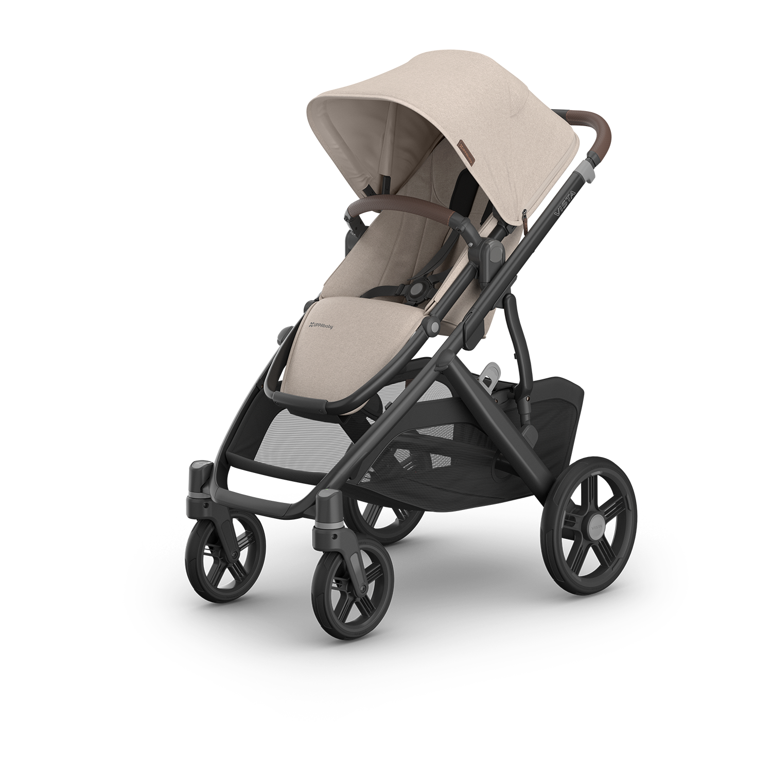 UPPAbaby Vista V3 Pram With Bassinet - Ada (Sandstone/Chestnut leather) - UPPAbaby Australia