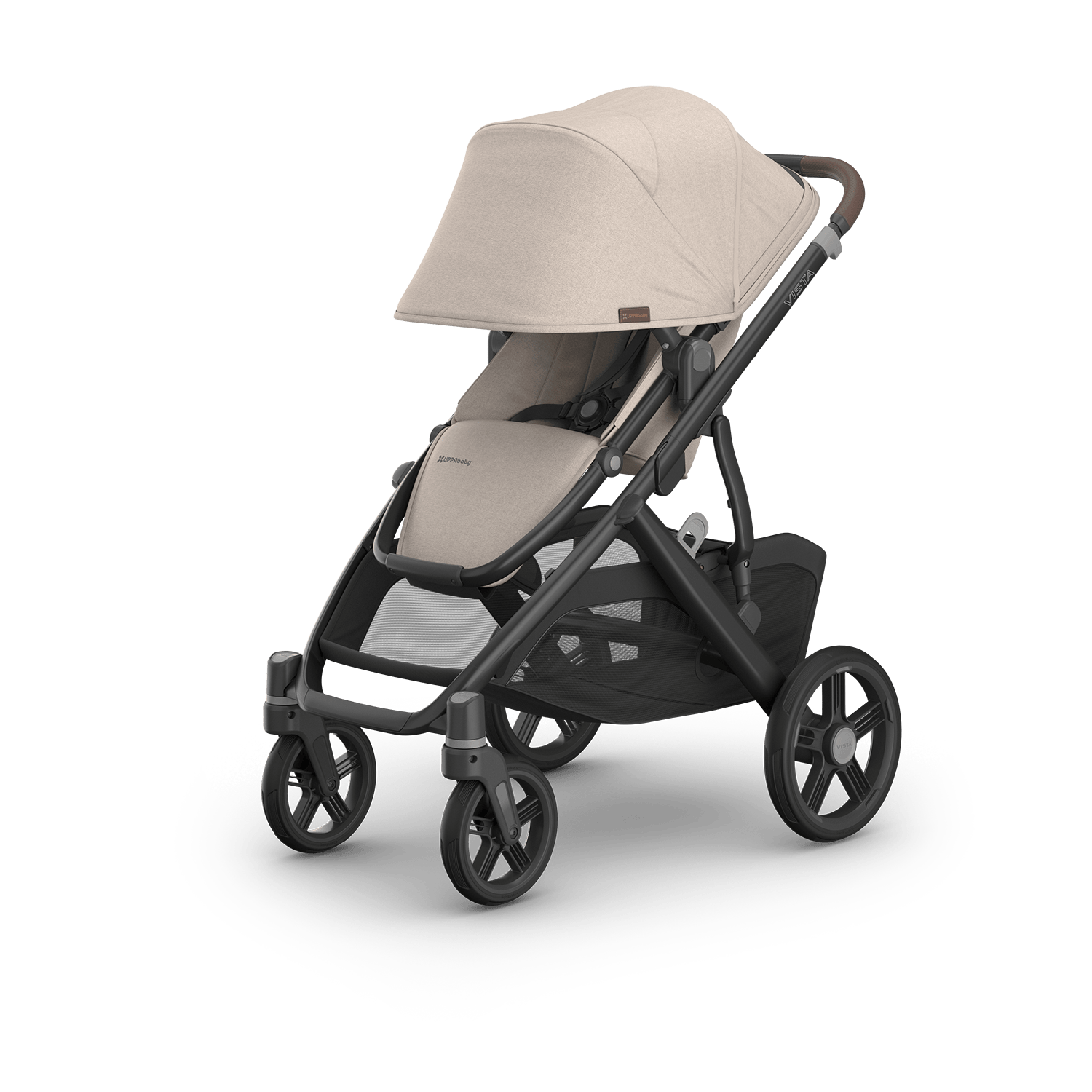 UPPAbaby Vista V3 Pram With Bassinet - Ada (Sandstone/Chestnut leather) - UPPAbaby Australia