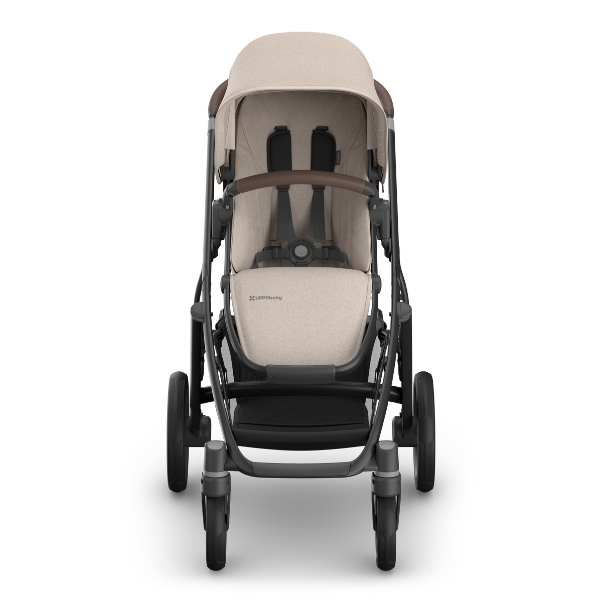 UPPAbaby Vista V3 Pram With Bassinet - Ada (Sandstone / Chestnut Leather), front