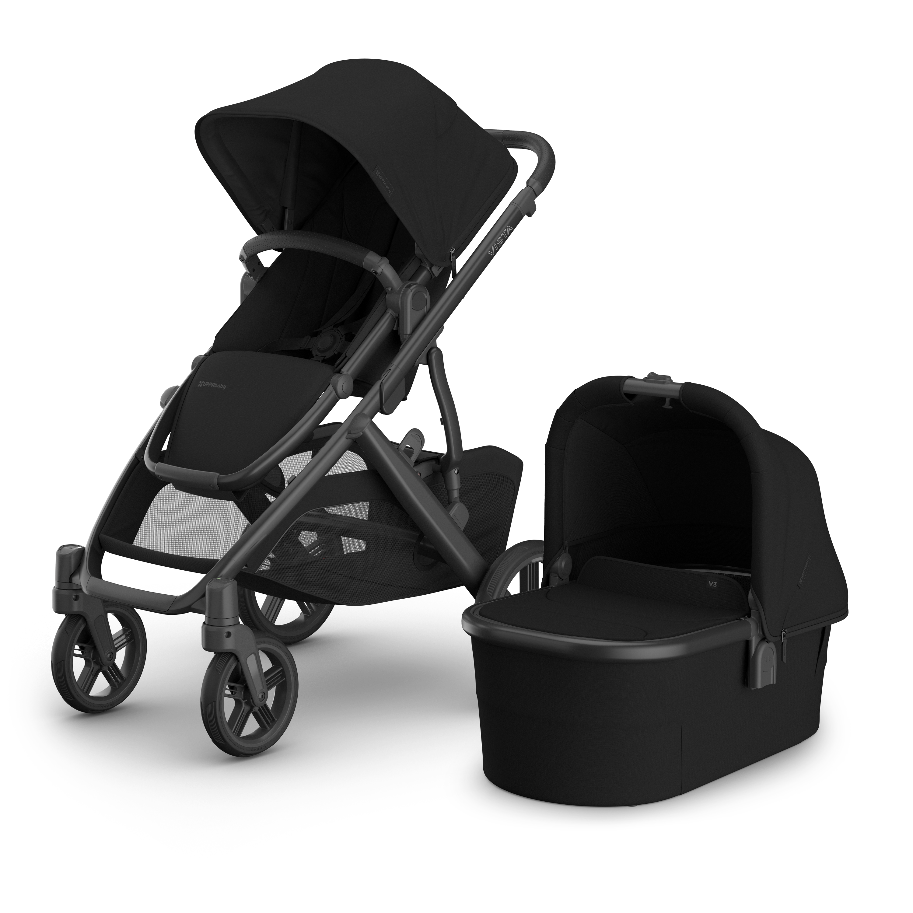 UPPAbaby Vista V3 Pram With Bassinet - James (Black)