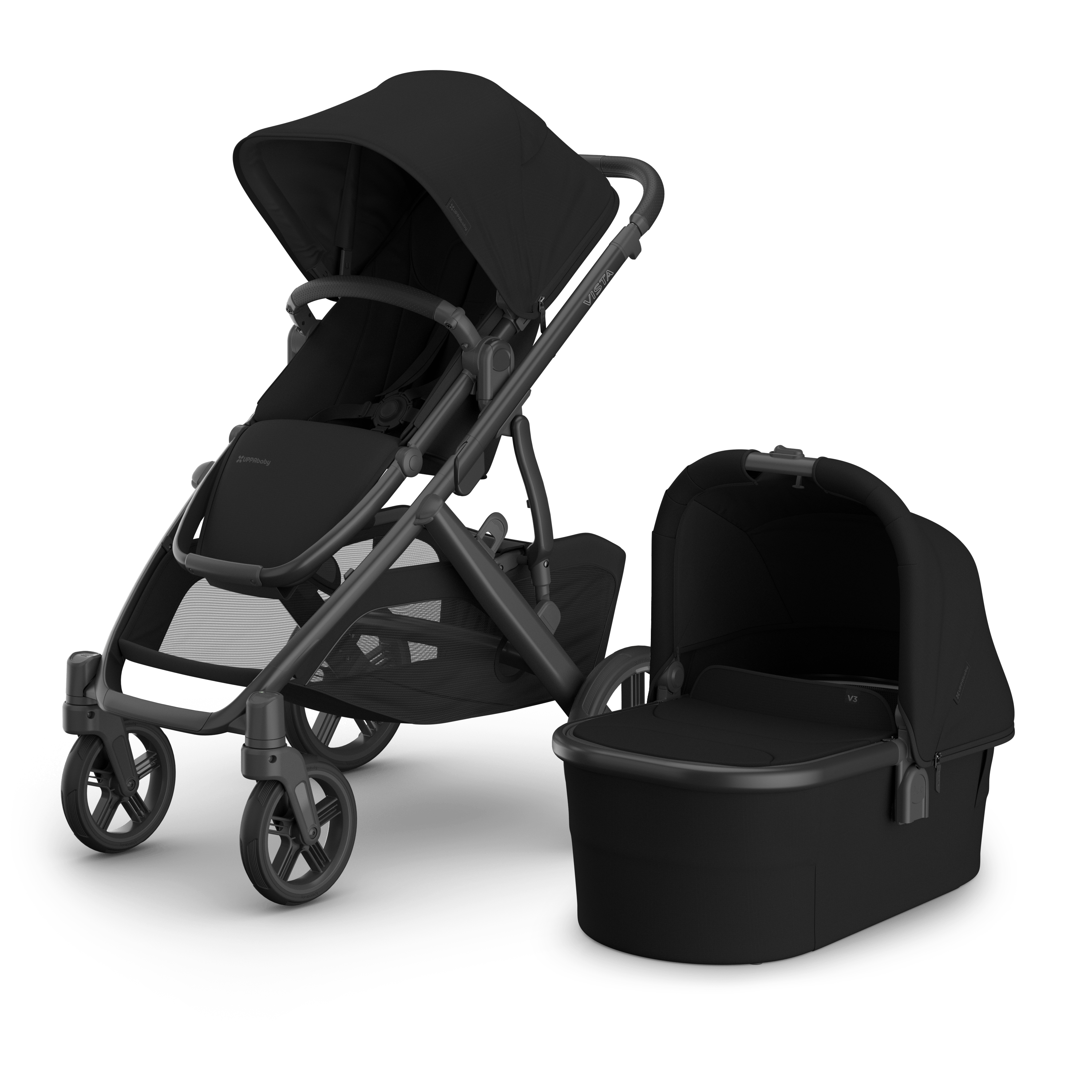 UPPAbaby Vista V3 Pram With Bassinet - James (Black)