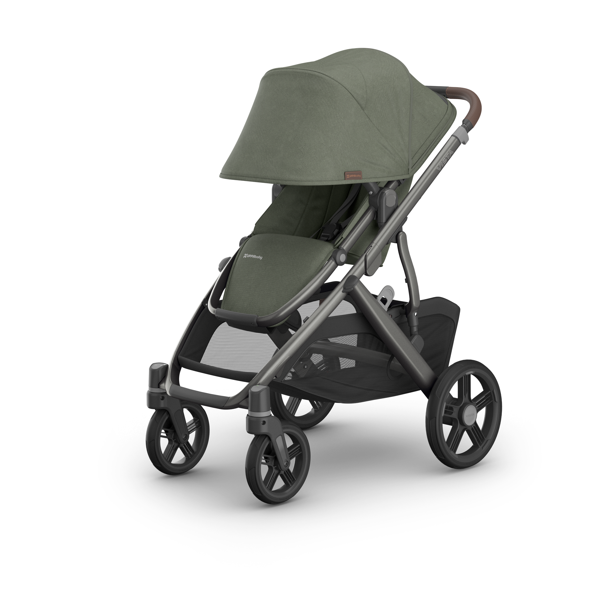 UPPAbaby Vista V3 Pram With Bassinet - Evelyn (Meadow Green) - UPPAbaby Australia