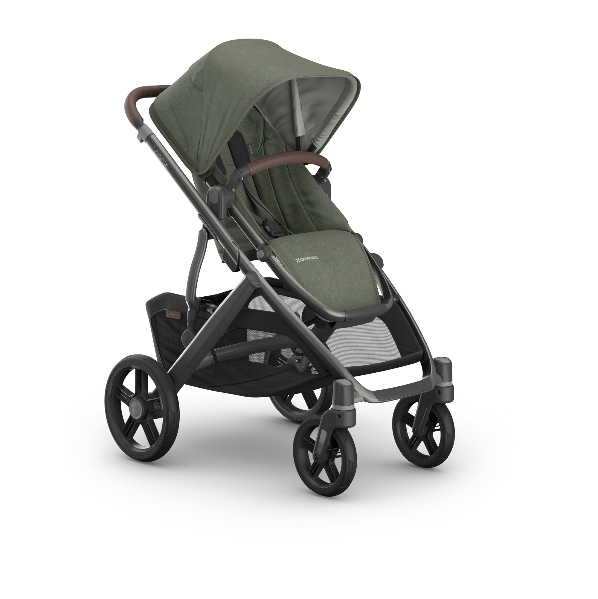 UPPAbaby Vista V3 Pram With Bassinet - Evelyn (Meadow Green) - UPPAbaby Australia