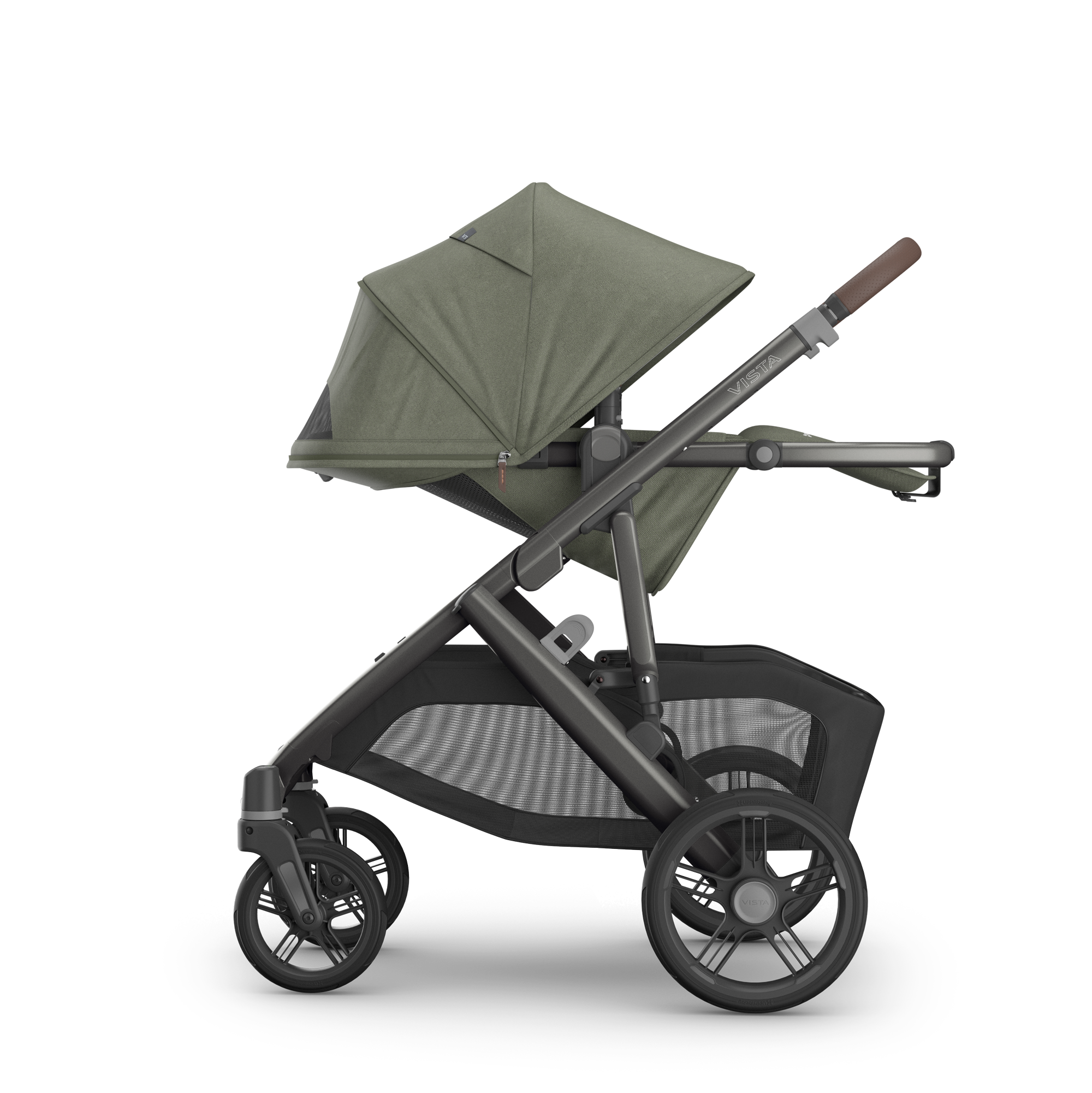 UPPAbaby Vista V3 Pram With Bassinet - Evelyn (Meadow Green) - UPPAbaby Australia