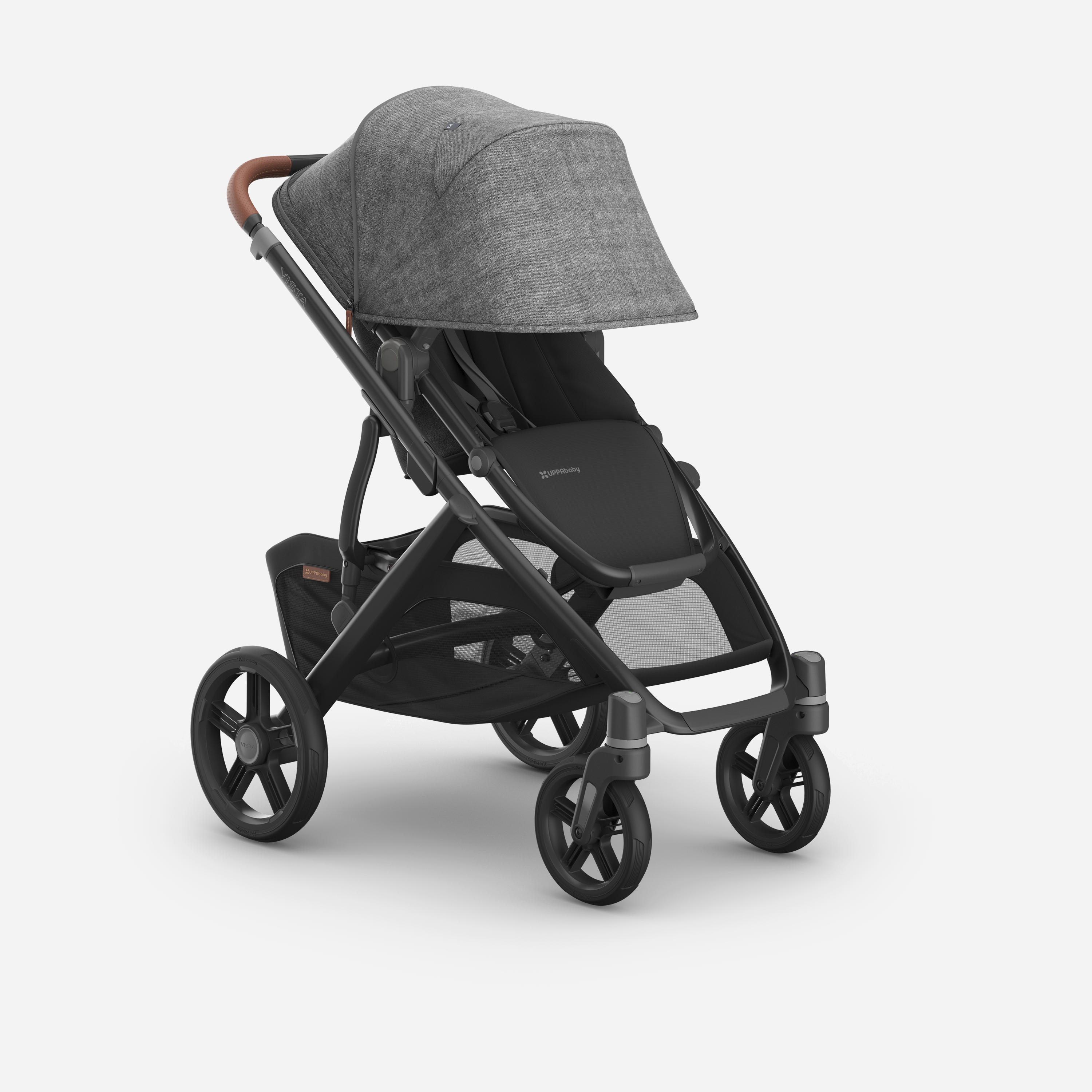 UPPAbaby VISTA V3 With Bassinet - Charcoal Melange/Carbon (Greyson) - UPPAbaby Australia