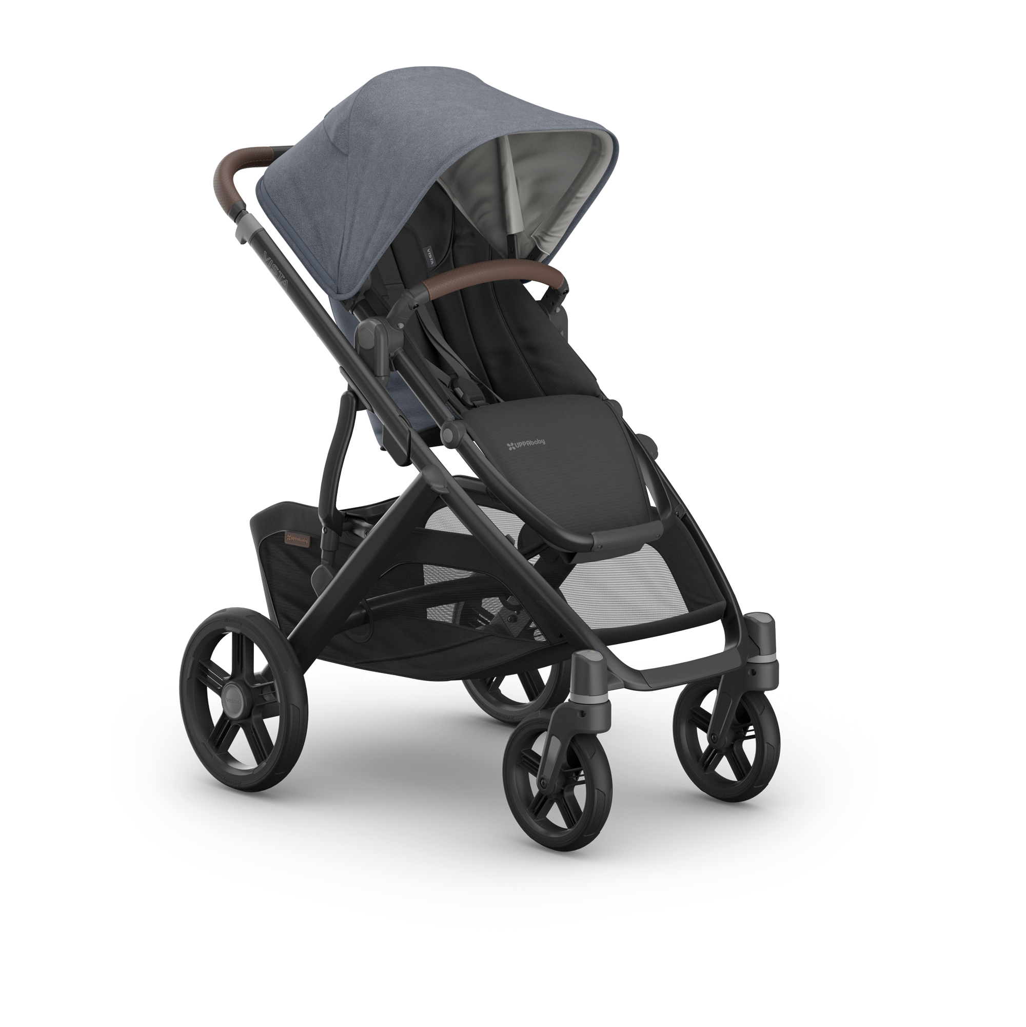 UPPAbaby Vista V3 Pram With Bassinet - Julian (Dusty Blue Melange) - UPPAbaby Australia