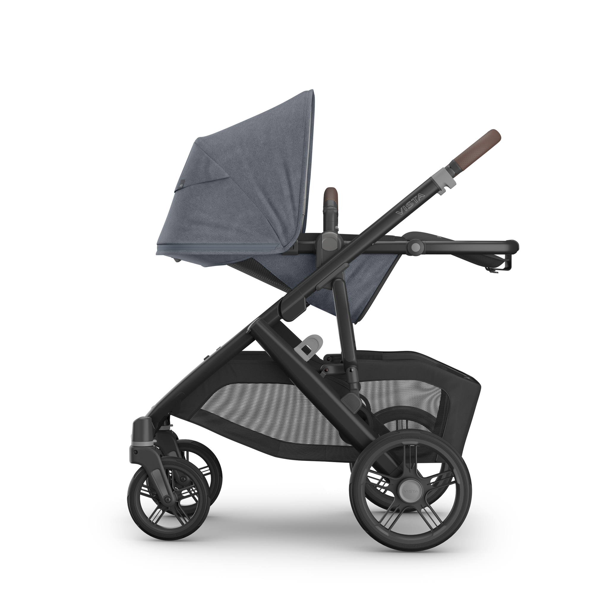 UPPAbaby Vista V3 Pram With Bassinet - Julian (Dusty Blue Melange) - UPPAbaby Australia