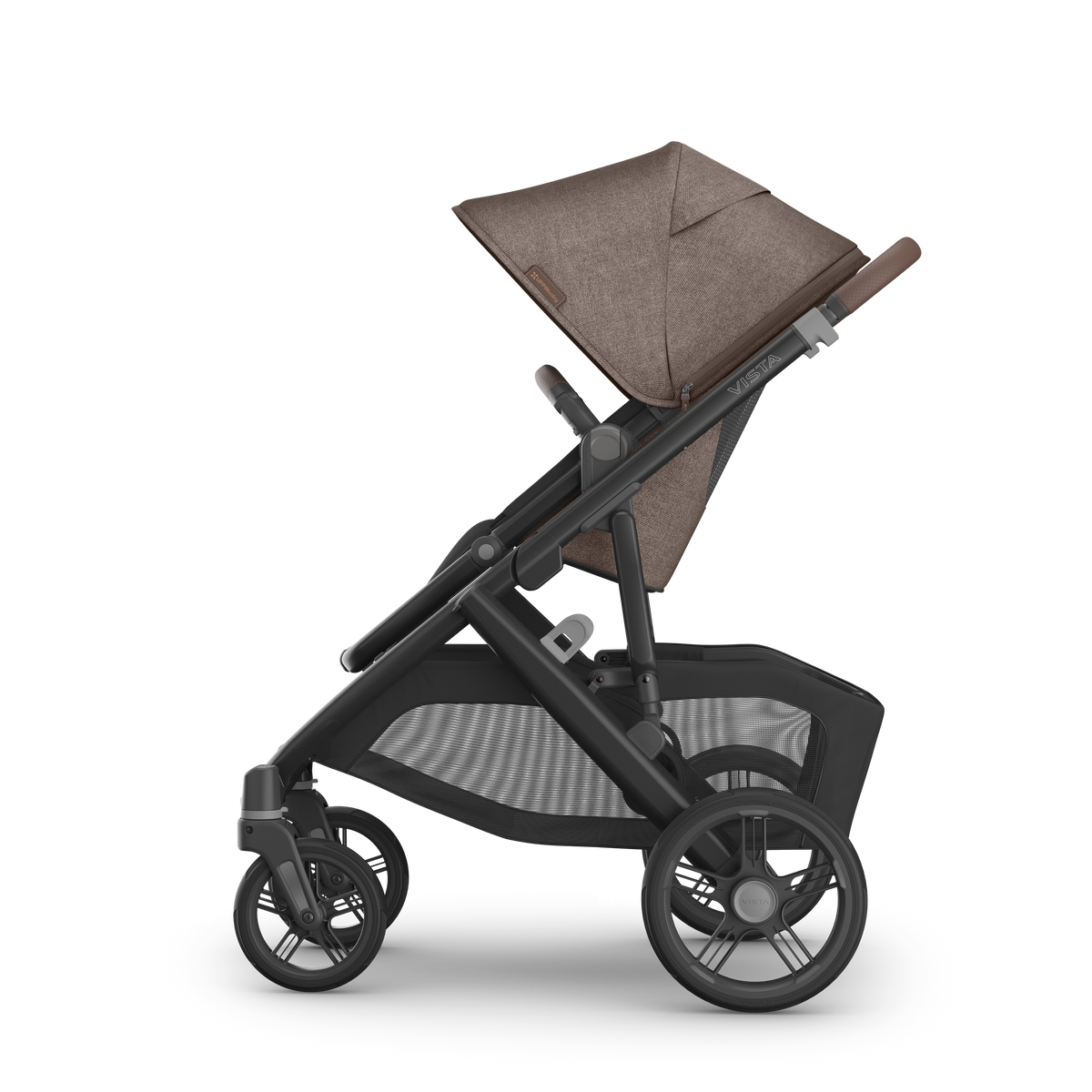 UPPAbaby Vista V3 Pram With Bassinet - Owen (Mocha Melange), side left