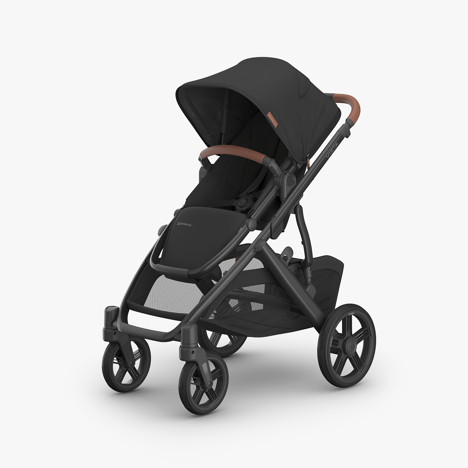 UPPAbaby Vista V3 Pram with Toddler Seat Only - Nori (Charcoal / Saddle Leather)