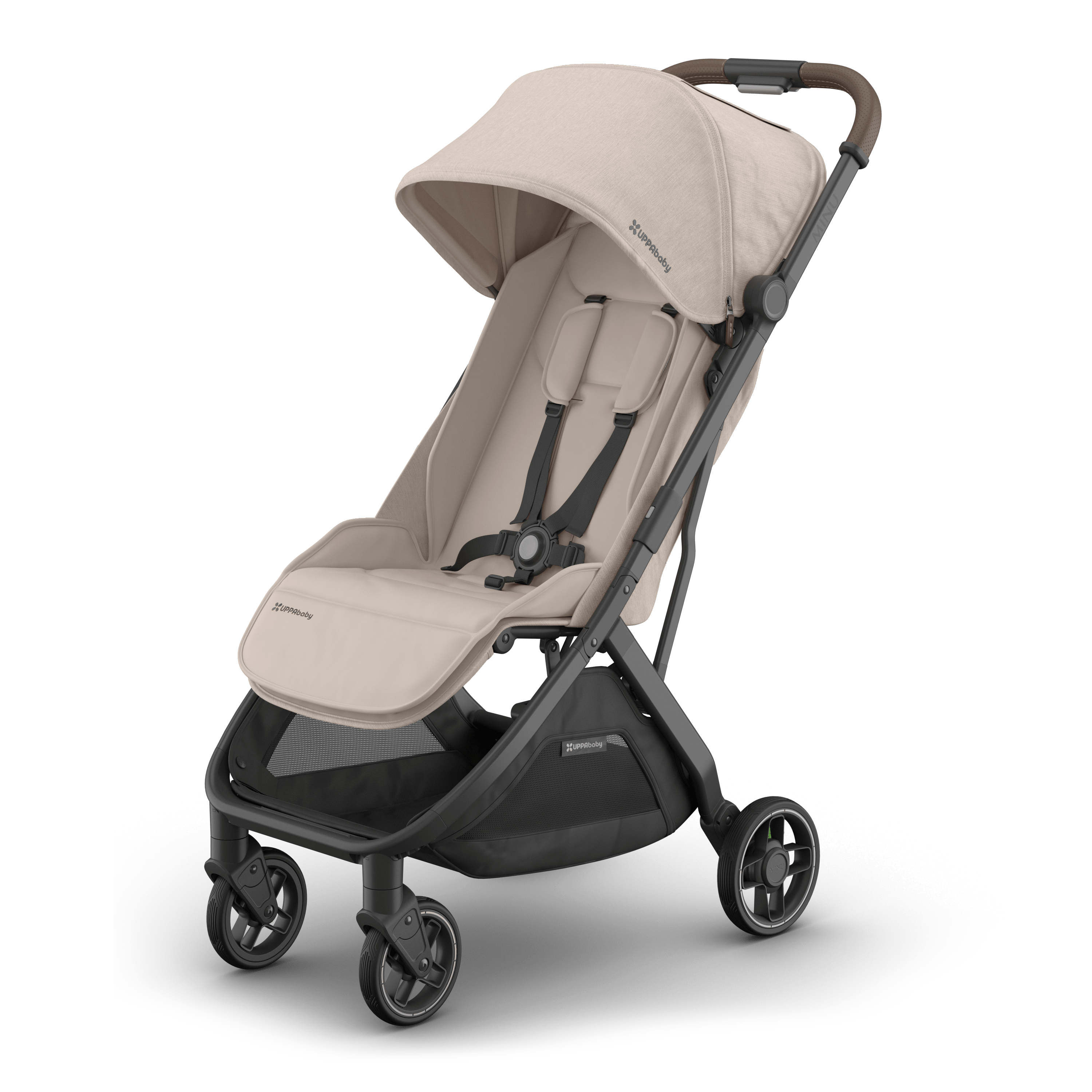 UPPAbaby Minu V3 Stroller - Ada (Sandstone/Chestnut leather) - UPPAbaby Australia