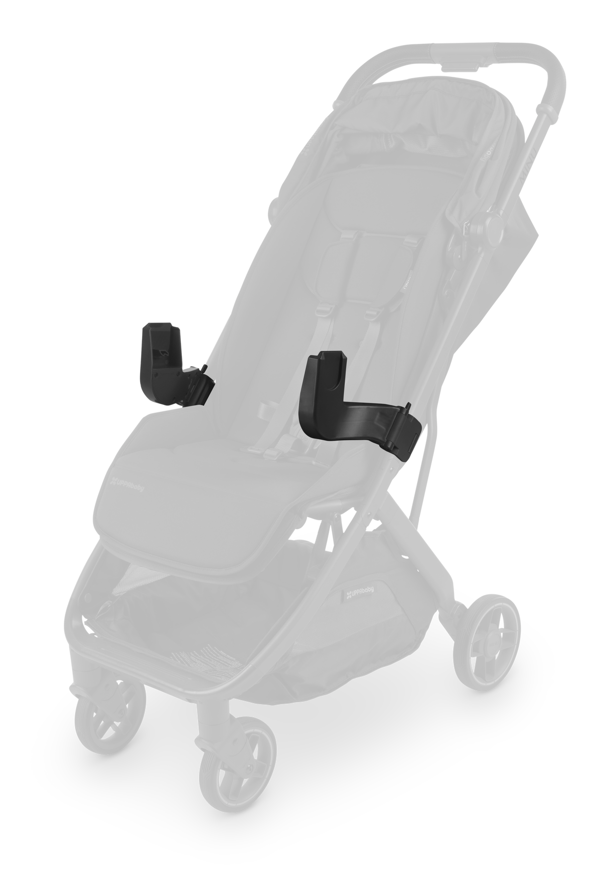 UPPAbaby Minu V3 Mesa Adapter, on Minu V3, frame faded