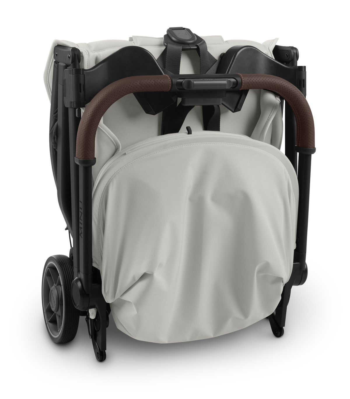 UPPAbaby Minu V3 Mesa Adapter, on Minu V3, folded