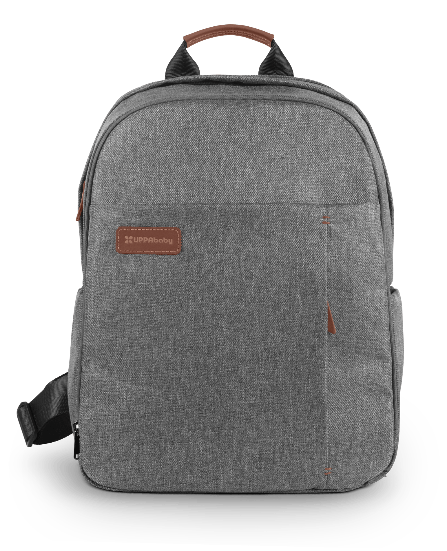 UPPAbaby Nappy Bag Pro Greyson (grey melange/saddle leather) - UPPAbaby Australia