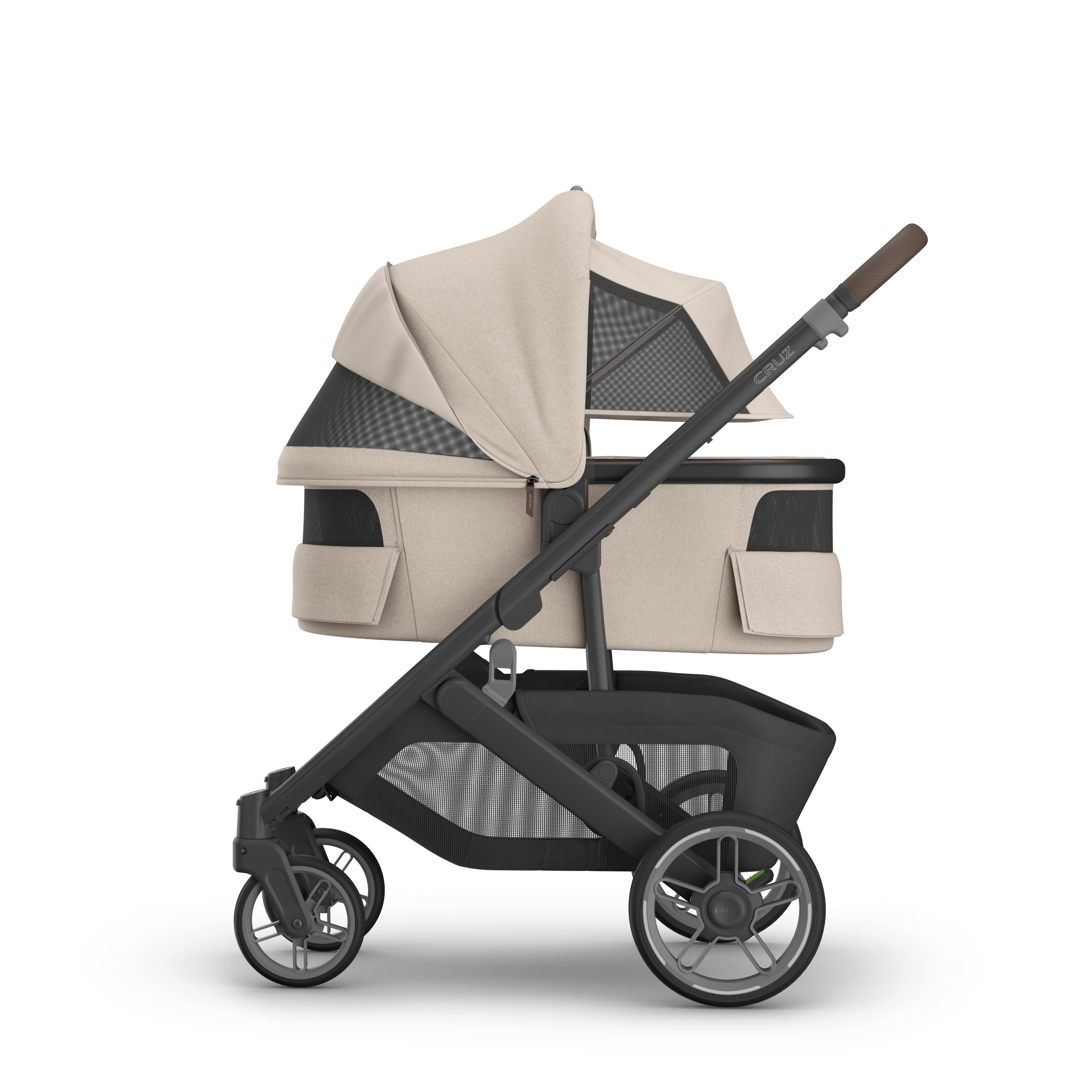 UPPAbaby V3 Bassinet -Ada (Sandstone/Chestnut leather) - UPPAbaby Australia