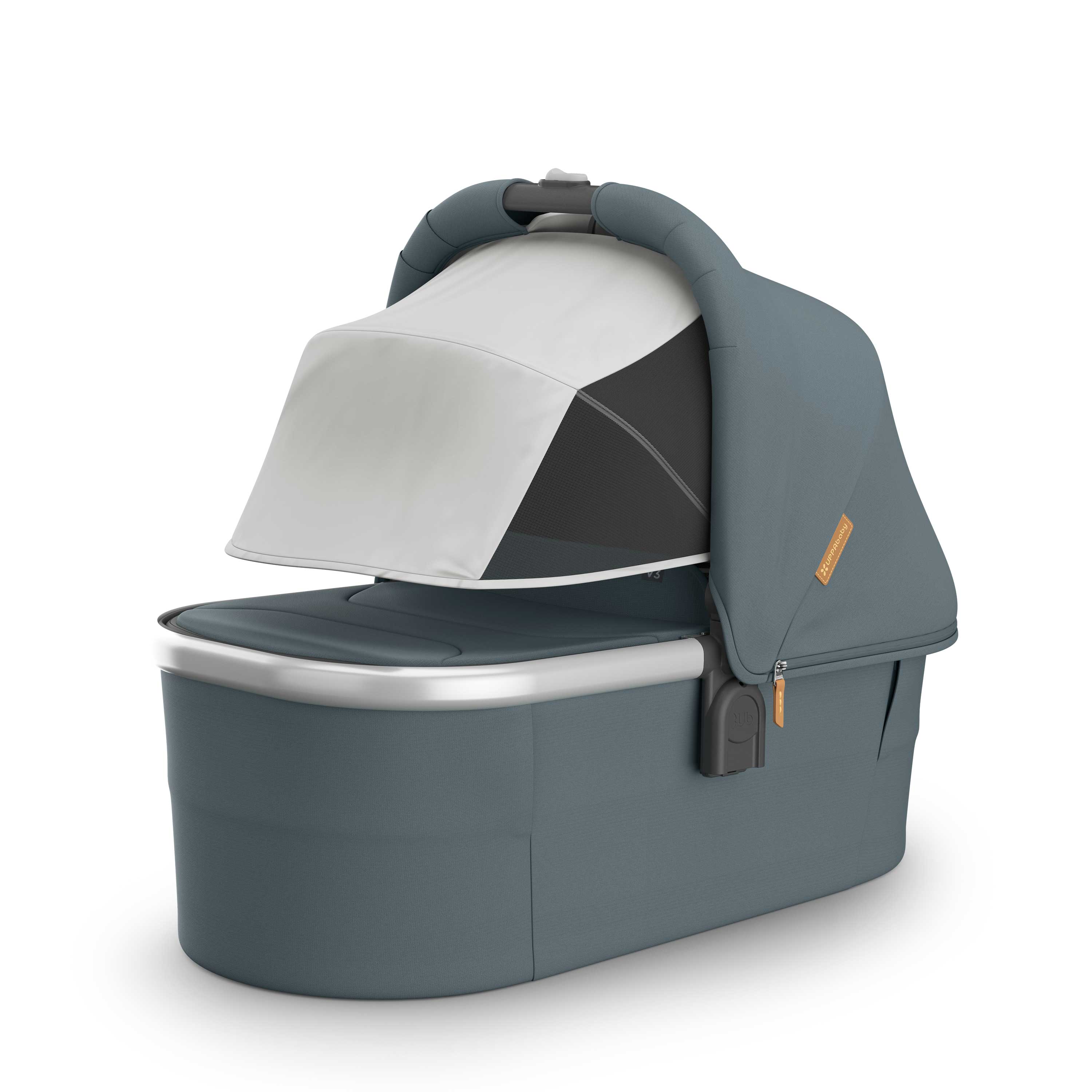 UPPAbaby V3 Bassinet - Stone Blue/Silver (Callum) - UPPAbaby Australia