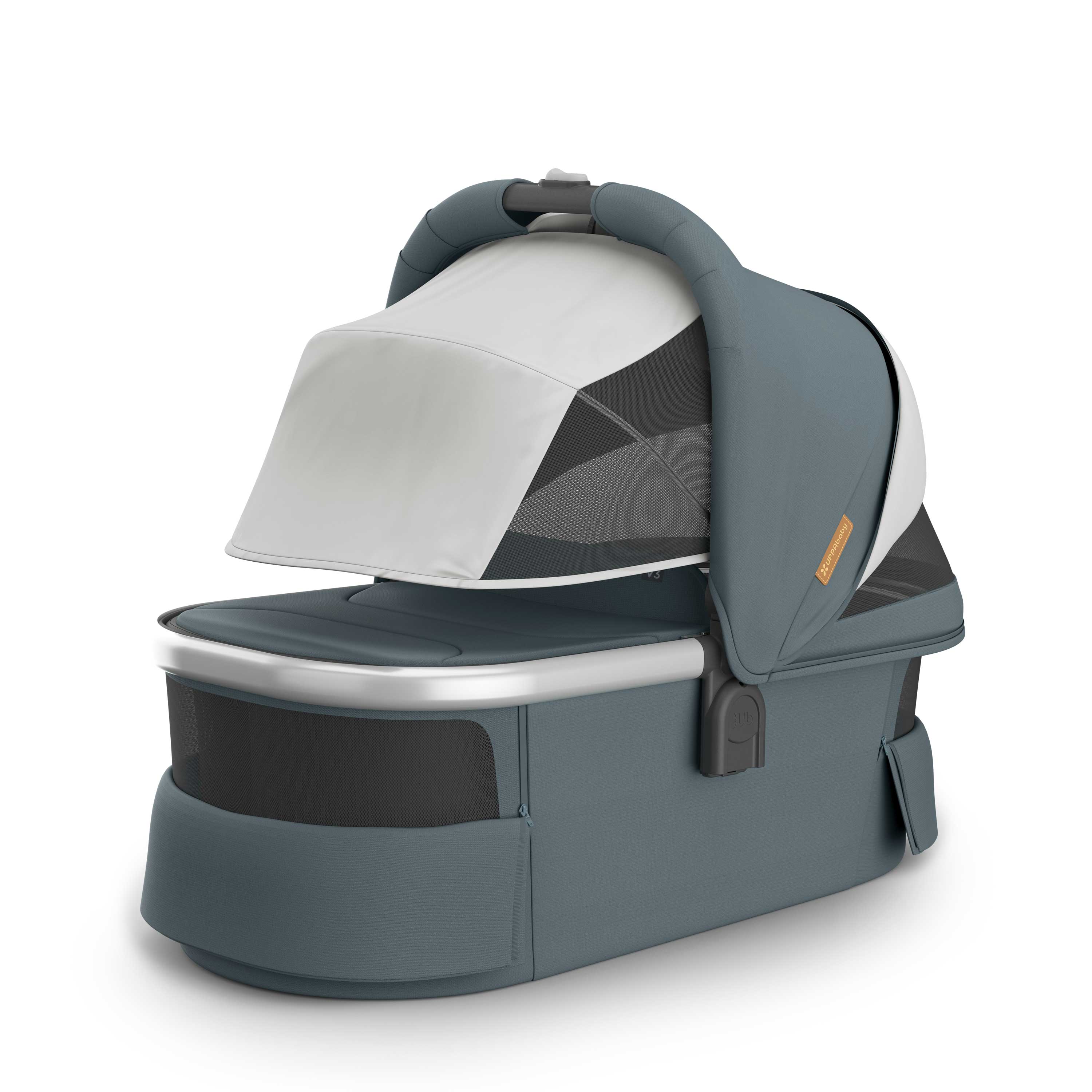 UPPAbaby V3 Bassinet - Stone Blue/Silver (Callum) - UPPAbaby Australia