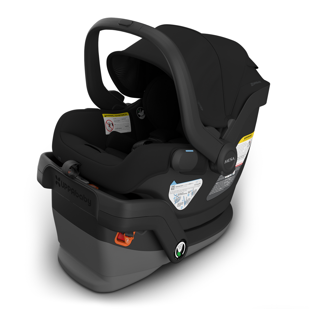 UPPAbaby Mesa Car Seat Capsule - Charcoal (James), three quarter left hero