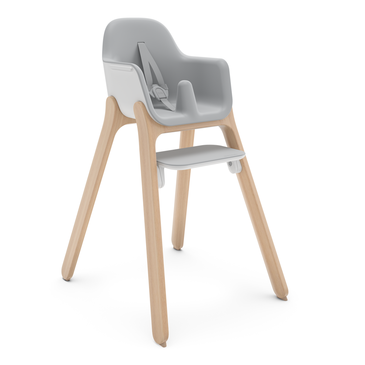 UPPAbaby Ciro Highchair - Chloe (Grey), three quarter right no tray