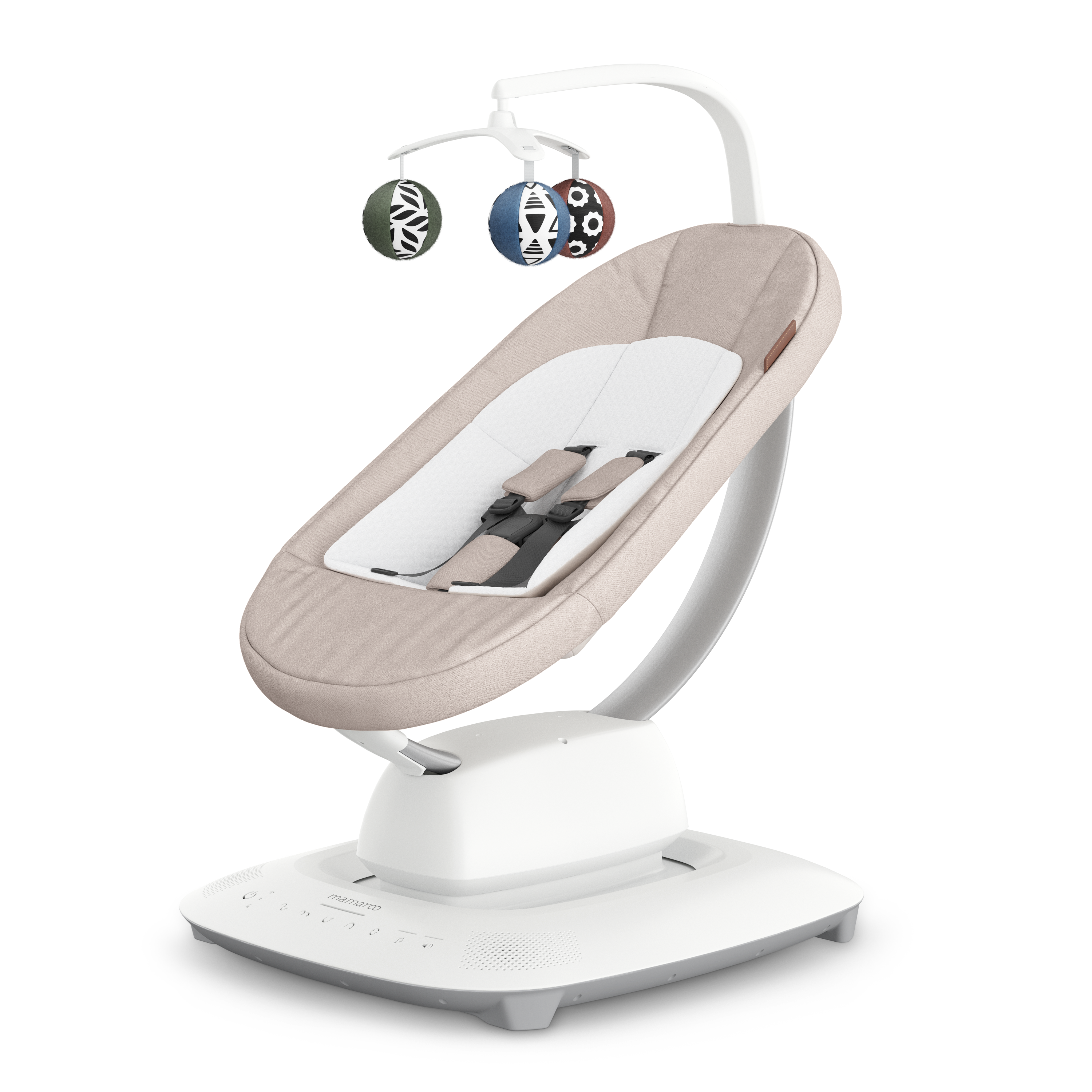 UPPAbaby MamaRoo Baby Swing - Sand Melange (Charlie)