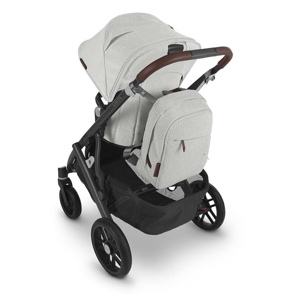 UPPAbaby Nappy Bag – Greyson (Grey Melange / Saddle Leather) - UPPAbaby Australia