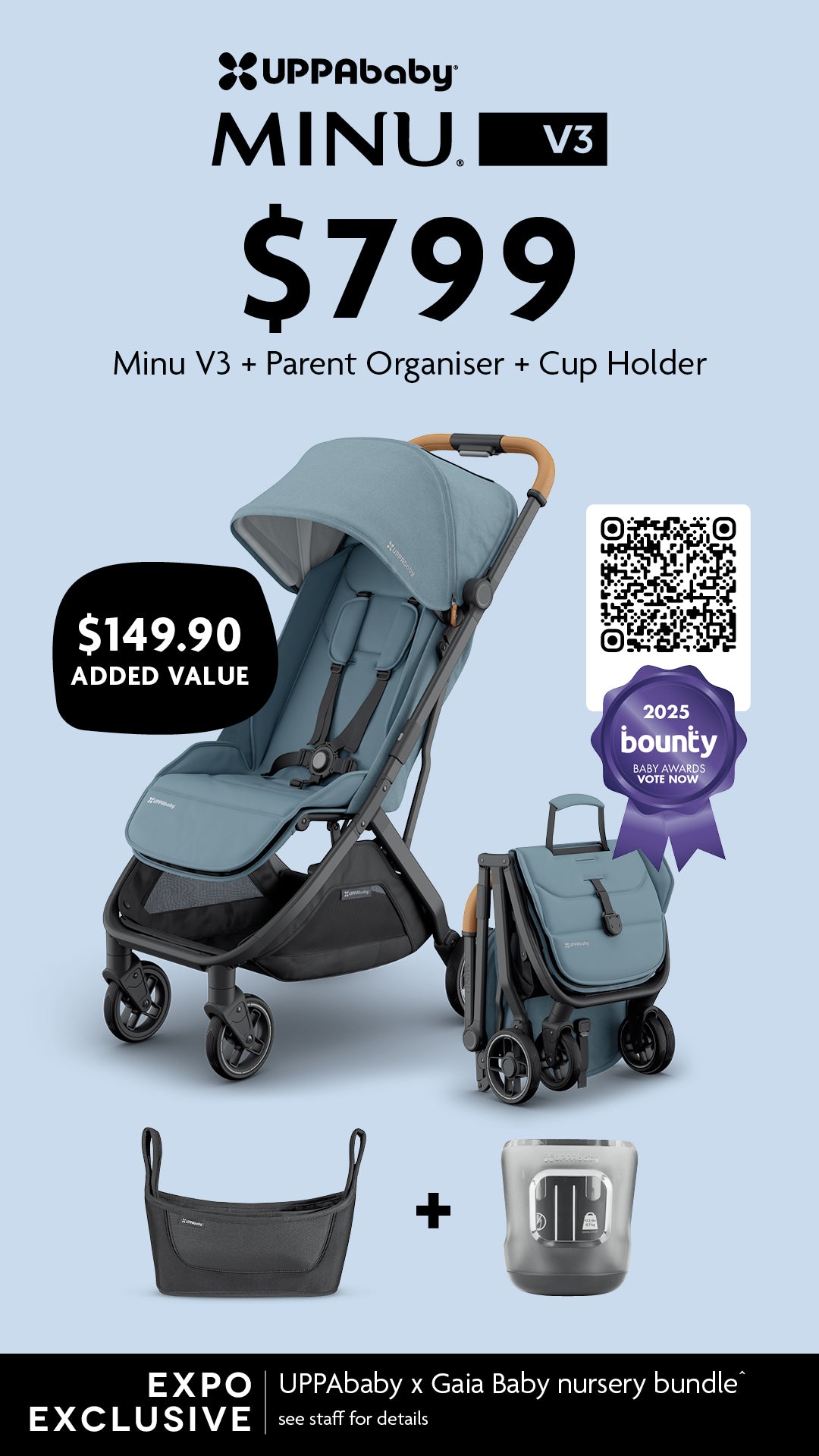 UPPAbaby Minu V3 Expo Deal - UPPAbaby Australia