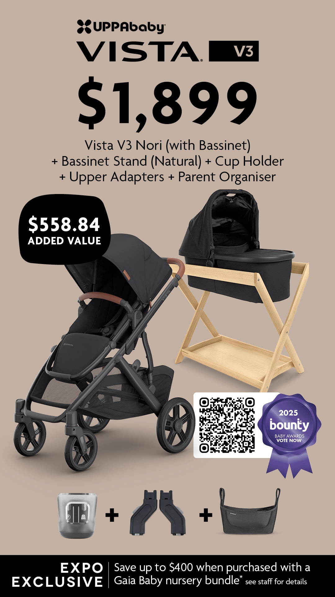 UPPAbaby Nori Package Expo Bundle