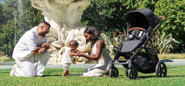 UPPAbaby Vista V3 Pram with Bassinet - Nori (Charcoal / Saddle Leather) - UPPAbaby Australia