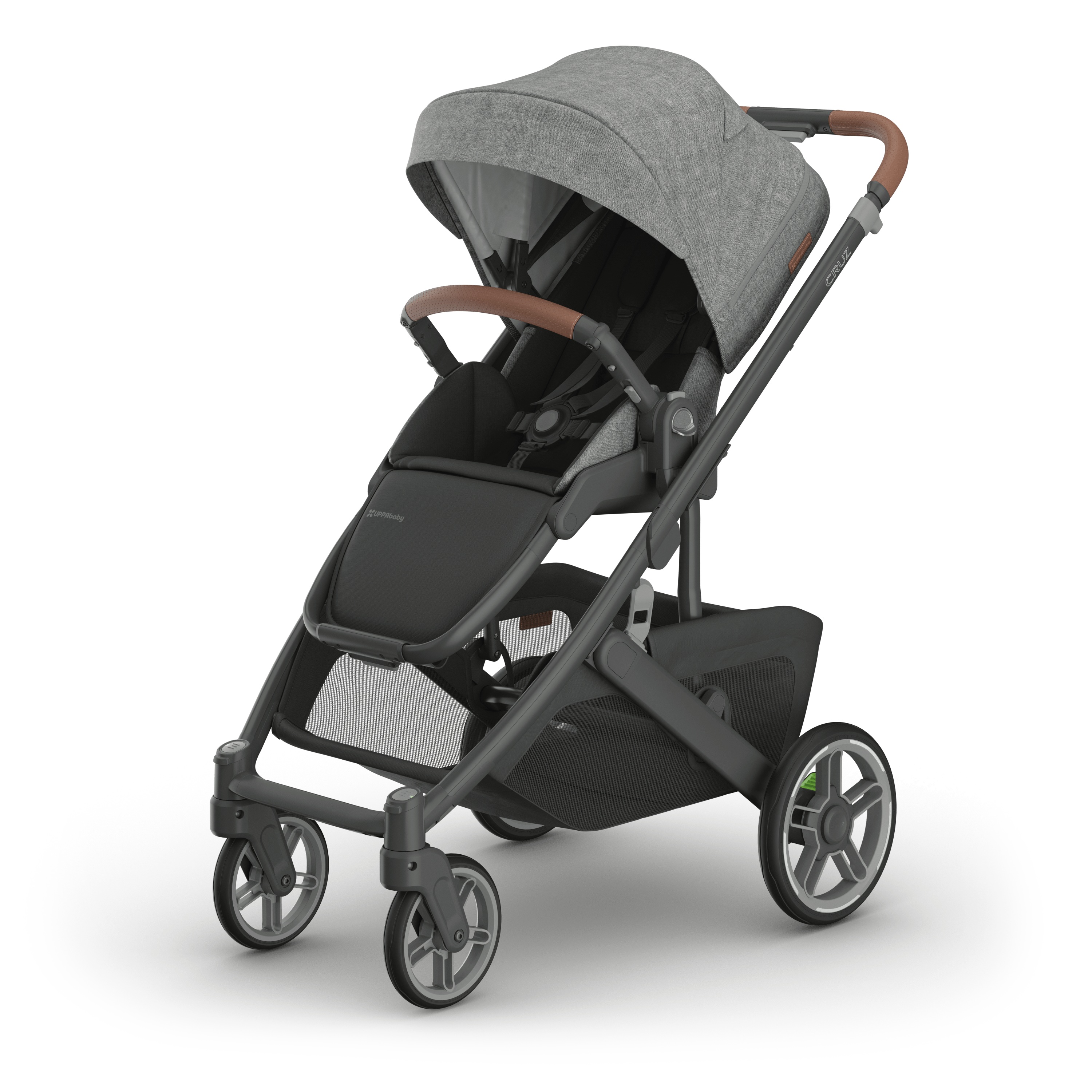 UPPAbaby Cruz V3 Pram - Greyson (Charcoal Melange / Carbon) - UPPAbaby Australia