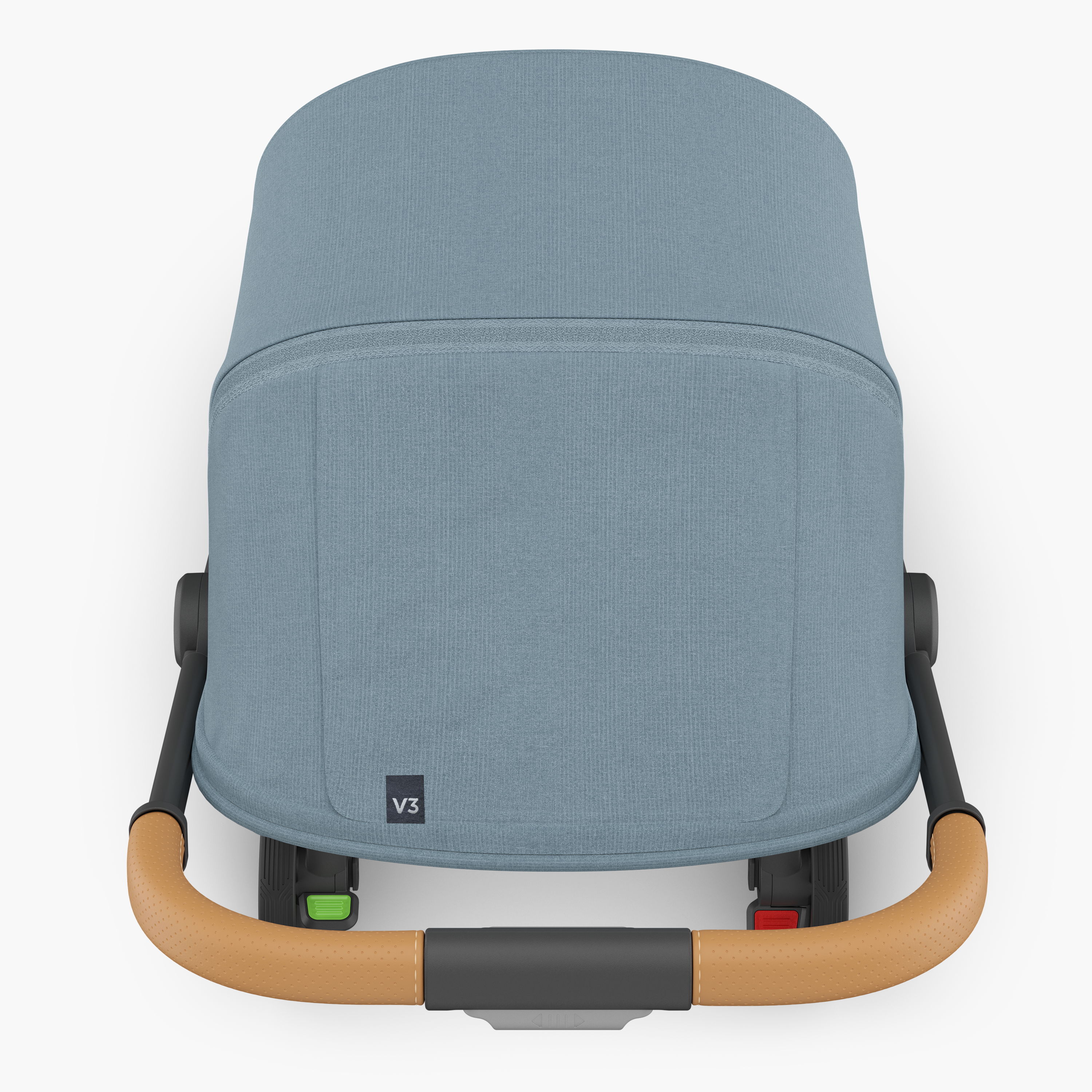 UPPAbaby MINU V3 Stroller - Dillan (Blue/Carbon/ Sand Leather) Top