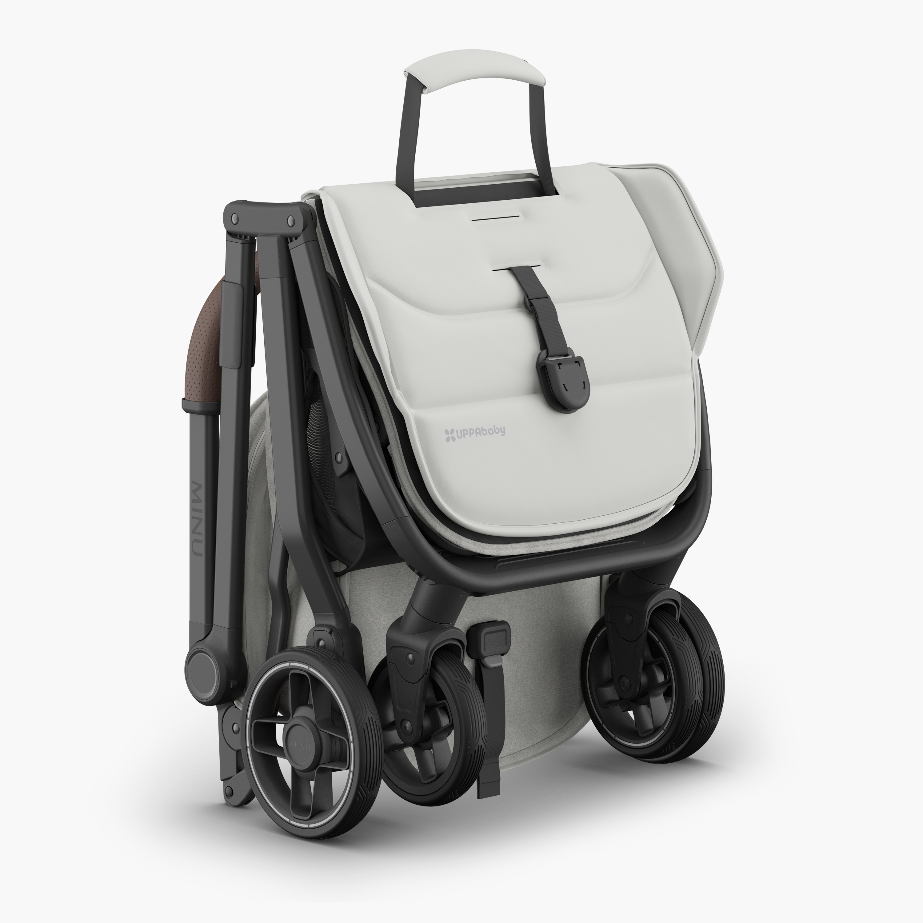 UPPAbaby MINU V3 Stroller - Savannah (Pearl Grey/Carbon) Carry Strap