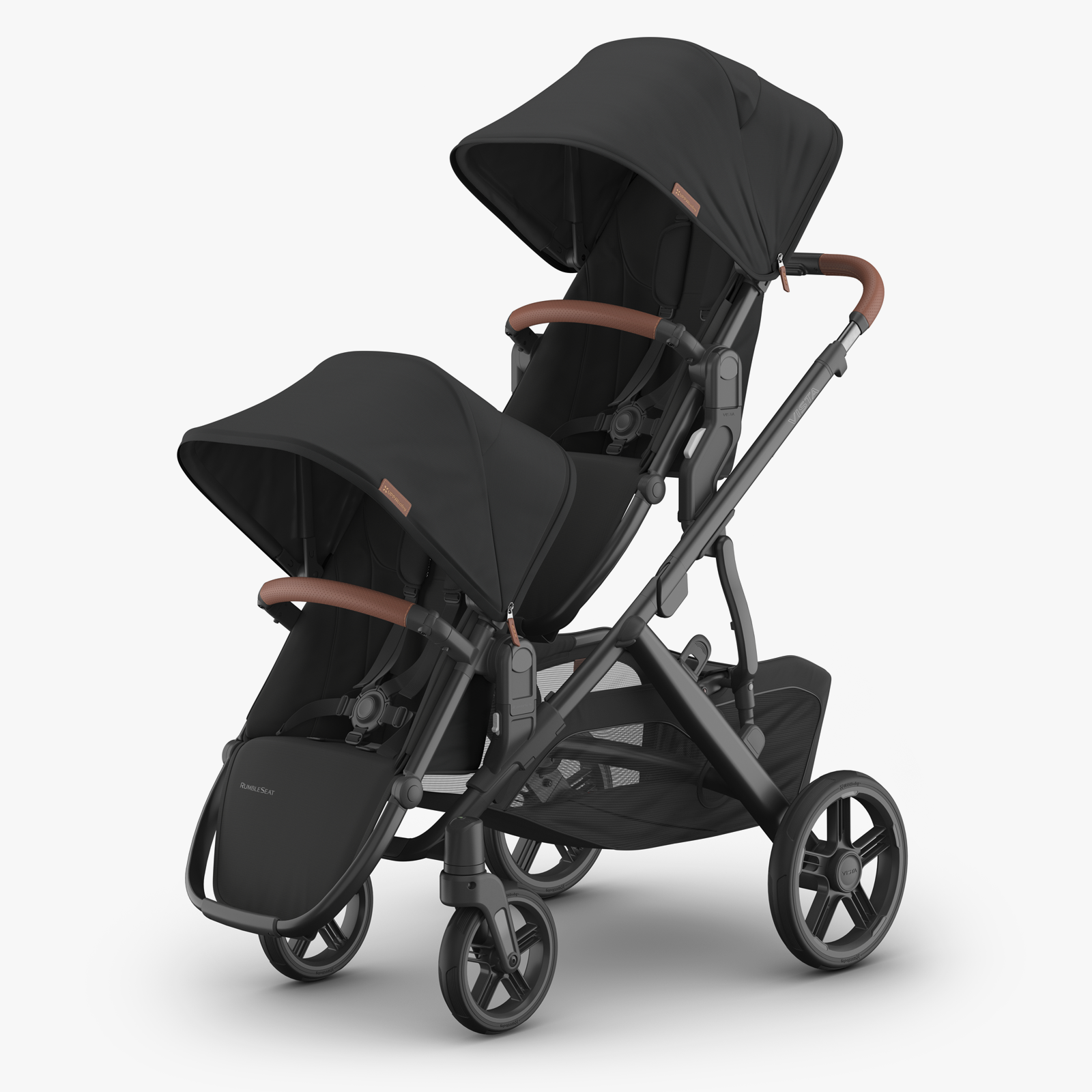 UPPAbaby Vista V3 RumbleSeat - Nori (Charcoal / Saddle) - UPPAbaby Australia