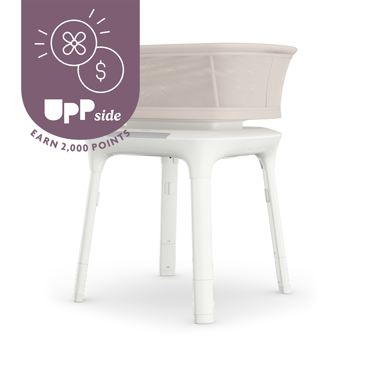 UPPAbaby Soma Smart Bassinet - Charlie - Sand Melange