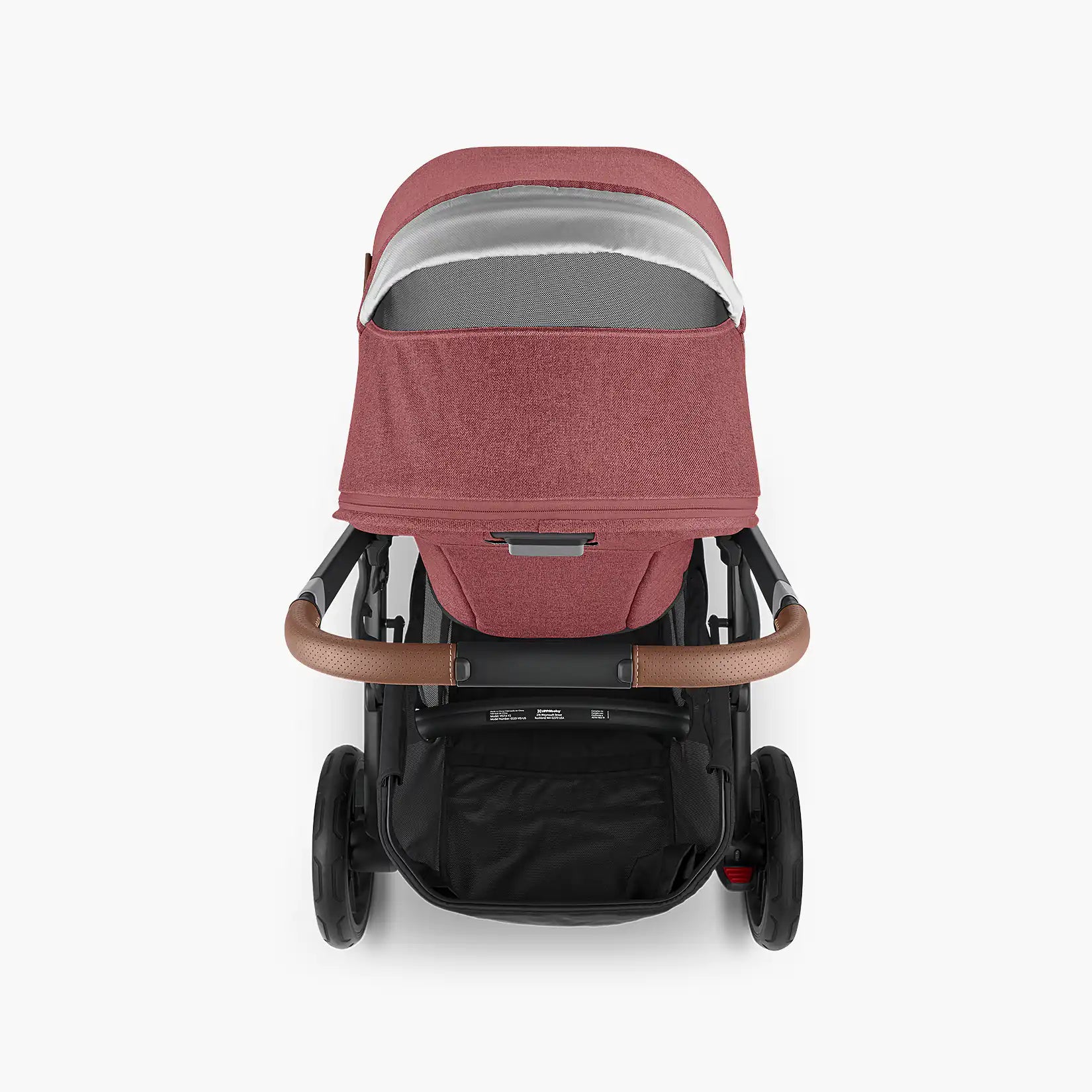 UPPAbaby Vista V2 With Bassinet - Lucy (Rosewood Melange/Carbon/Saddle) - UPPAbaby Australia