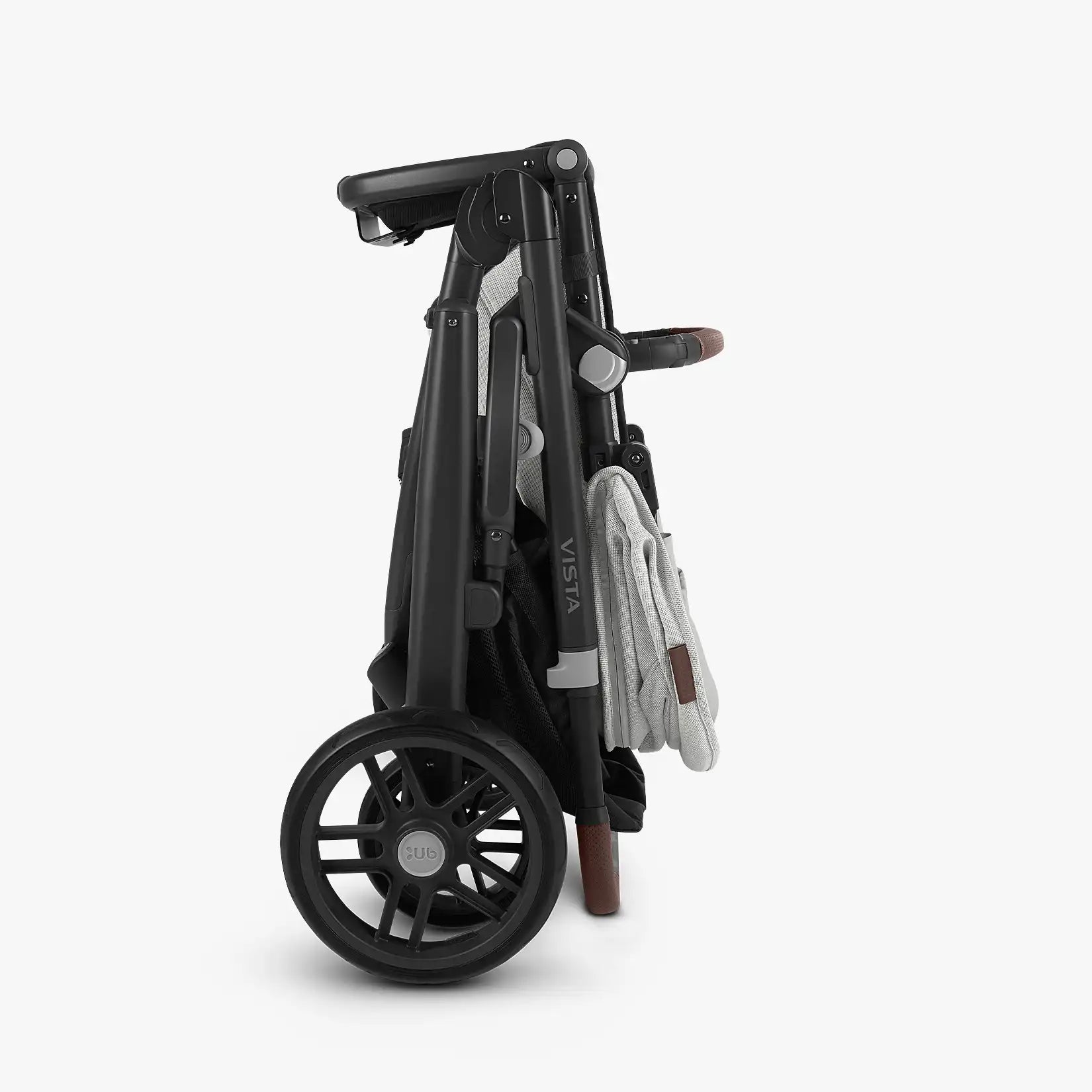 UPPAbaby Vista V2 With Bassinet - Anthony (White and Grey Chenille/Carbon/Chestnut Leather) - UPPAbaby Australia