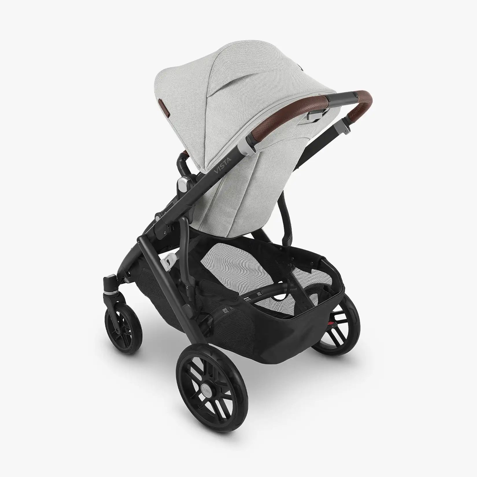 UPPAbaby Vista V2 With Bassinet - Anthony (White and Grey Chenille/Carbon/Chestnut Leather) - UPPAbaby Australia