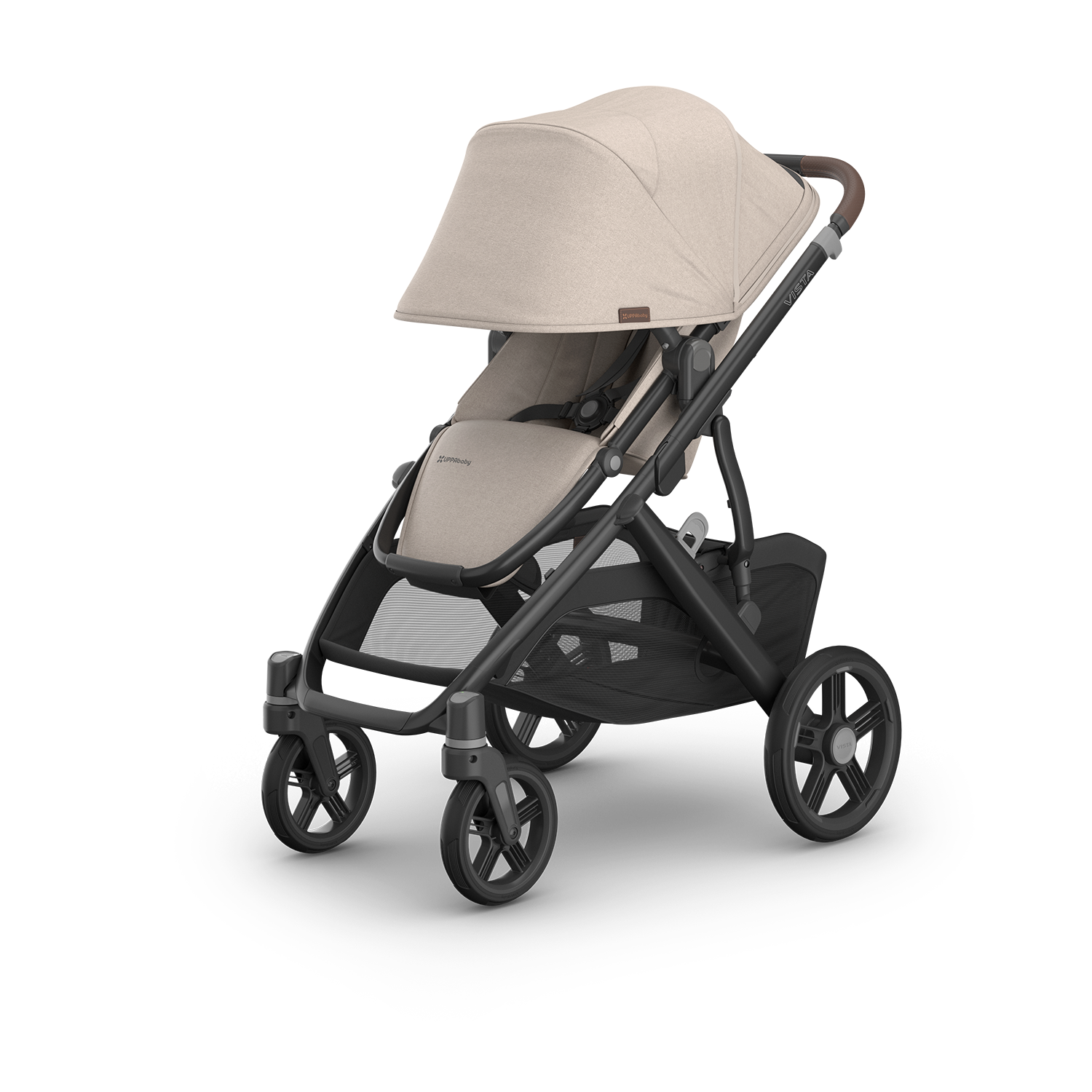 UPPAbaby Vista V3 Pram With Bassinet - Ada (Sandstone/Chestnut leather) - UPPAbaby Australia