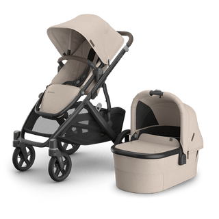 UPPAbaby Vista V3 Pram With Bassinet - Ada (Sandstone / Chestnut Leather)