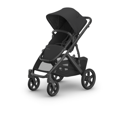UPPAbaby Vista V3 Pram With Bassinet - Jake (Charcoal), three quarter left hero