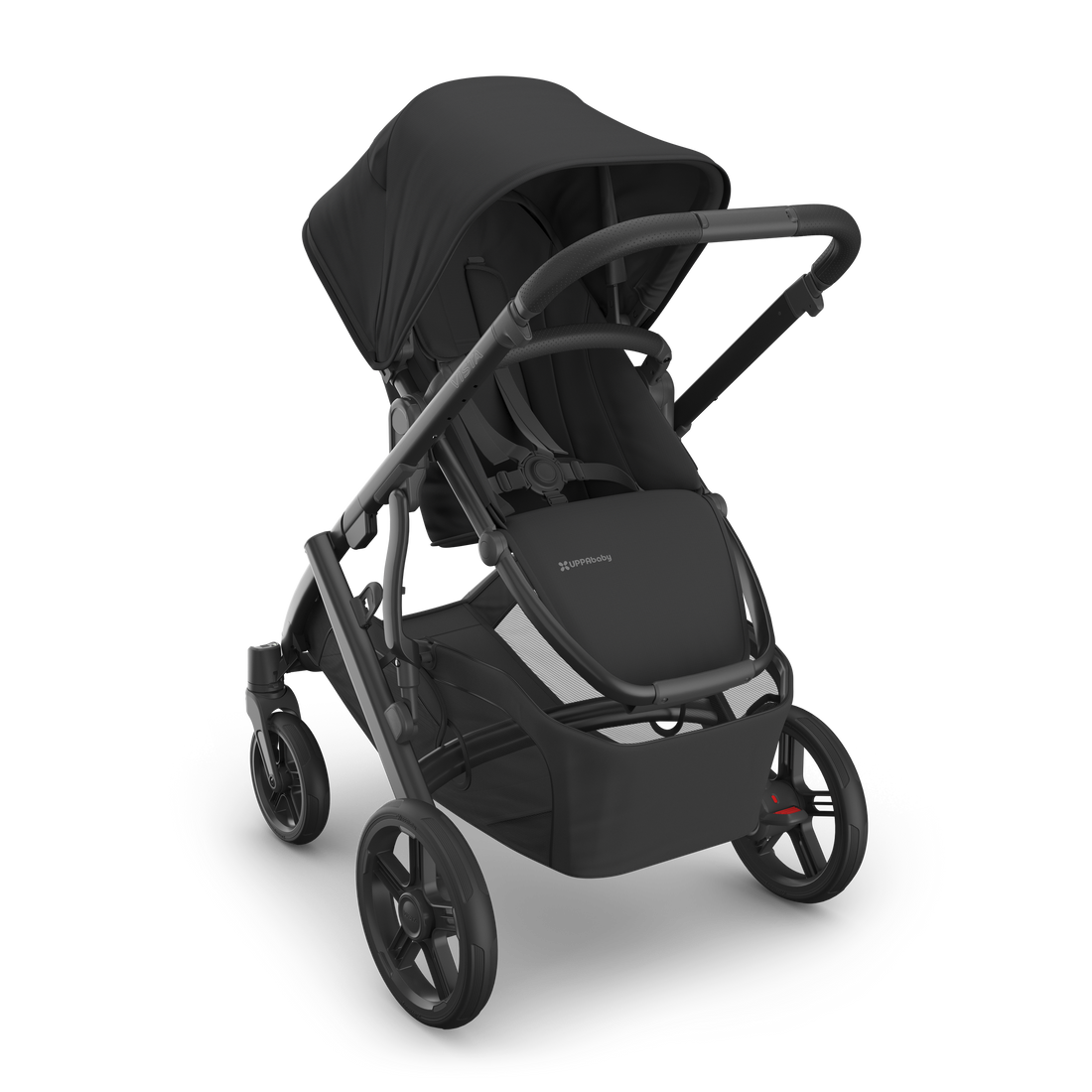 UPPAbaby Vista V3 Pram With Bassinet - Jake (Charcoal), three quarter reversed