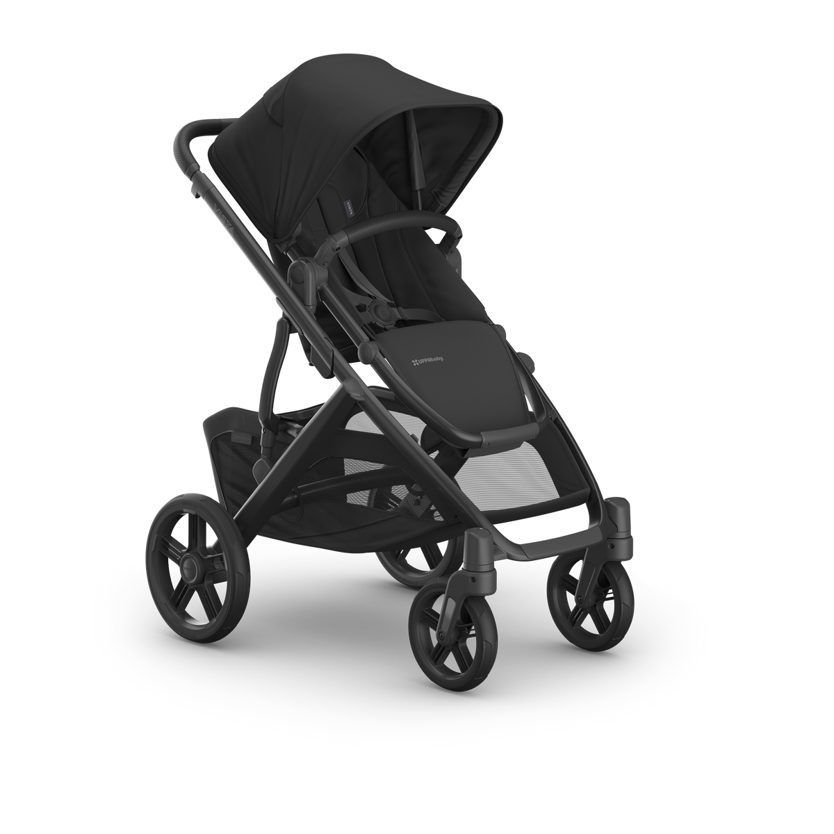 UPPAbaby Vista V3 Pram With Bassinet - Jake (Charcoal), three quarter right