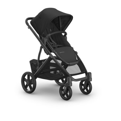 UPPAbaby Vista V3 Pram With Bassinet - Jake (Charcoal), three quarter right