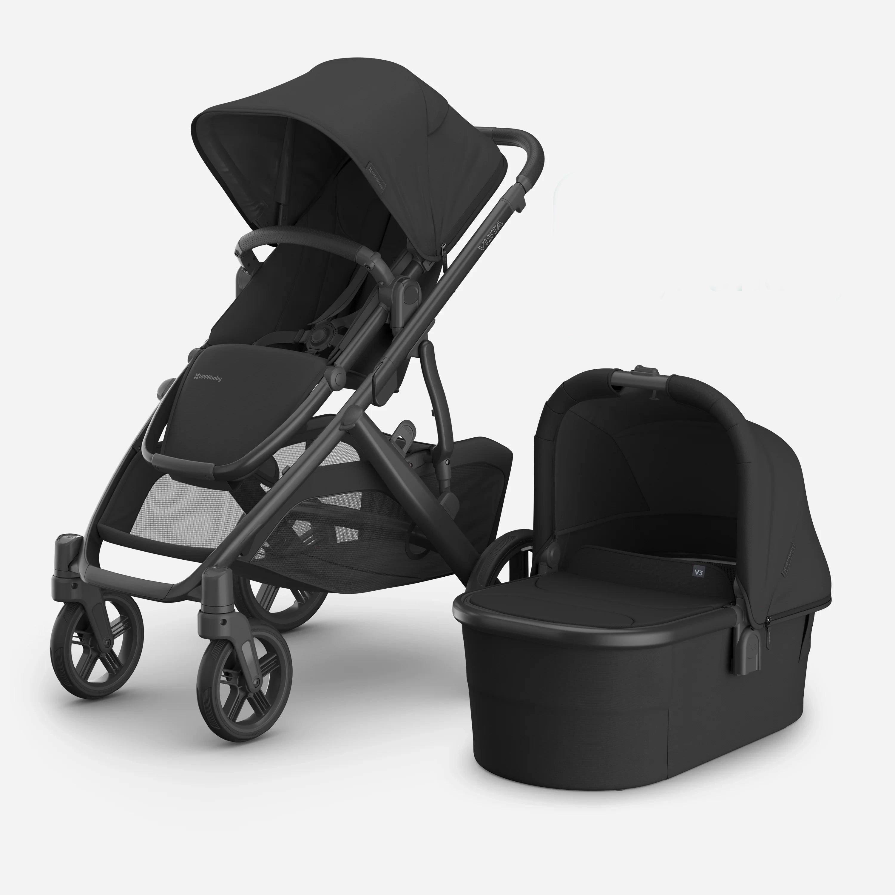 UPPAbaby Vista V3 Pram With Bassinet - Jake (Charcoal)
