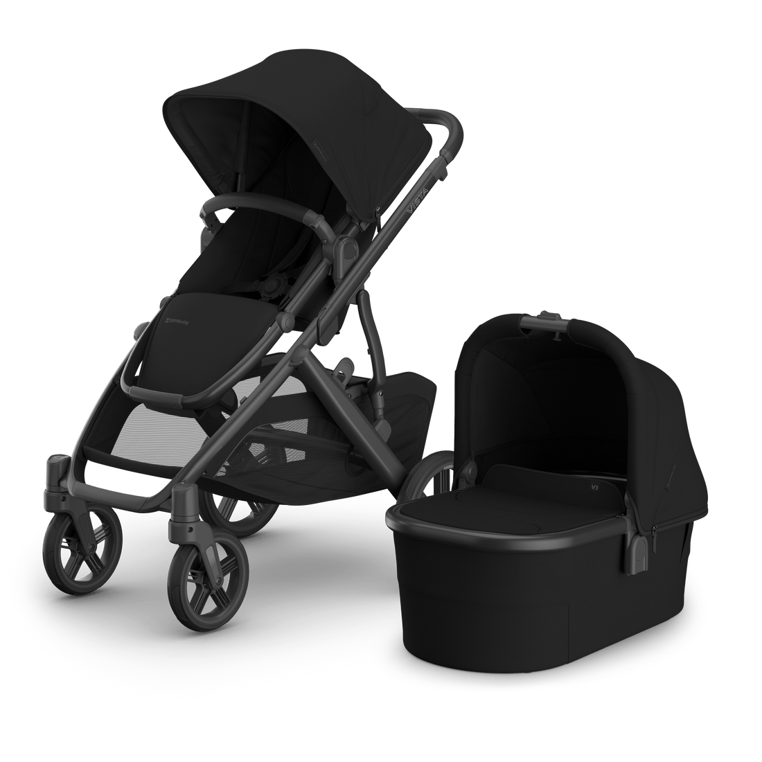 UPPAbaby Vista V3 Pram With Bassinet - James (Black) - UPPAbaby Australia