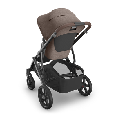 UPPAbaby Vista V3 Pram With Bassinet - Owen (Mocha Melange), three quarter back