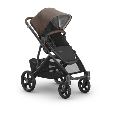 UPPAbaby Vista V3 Pram With Bassinet - Owen (Mocha Melange), three quarter right