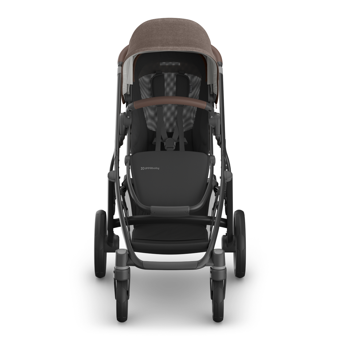 UPPAbaby Vista V3 Pram With Bassinet - Owen (Mocha Melange), front no liner