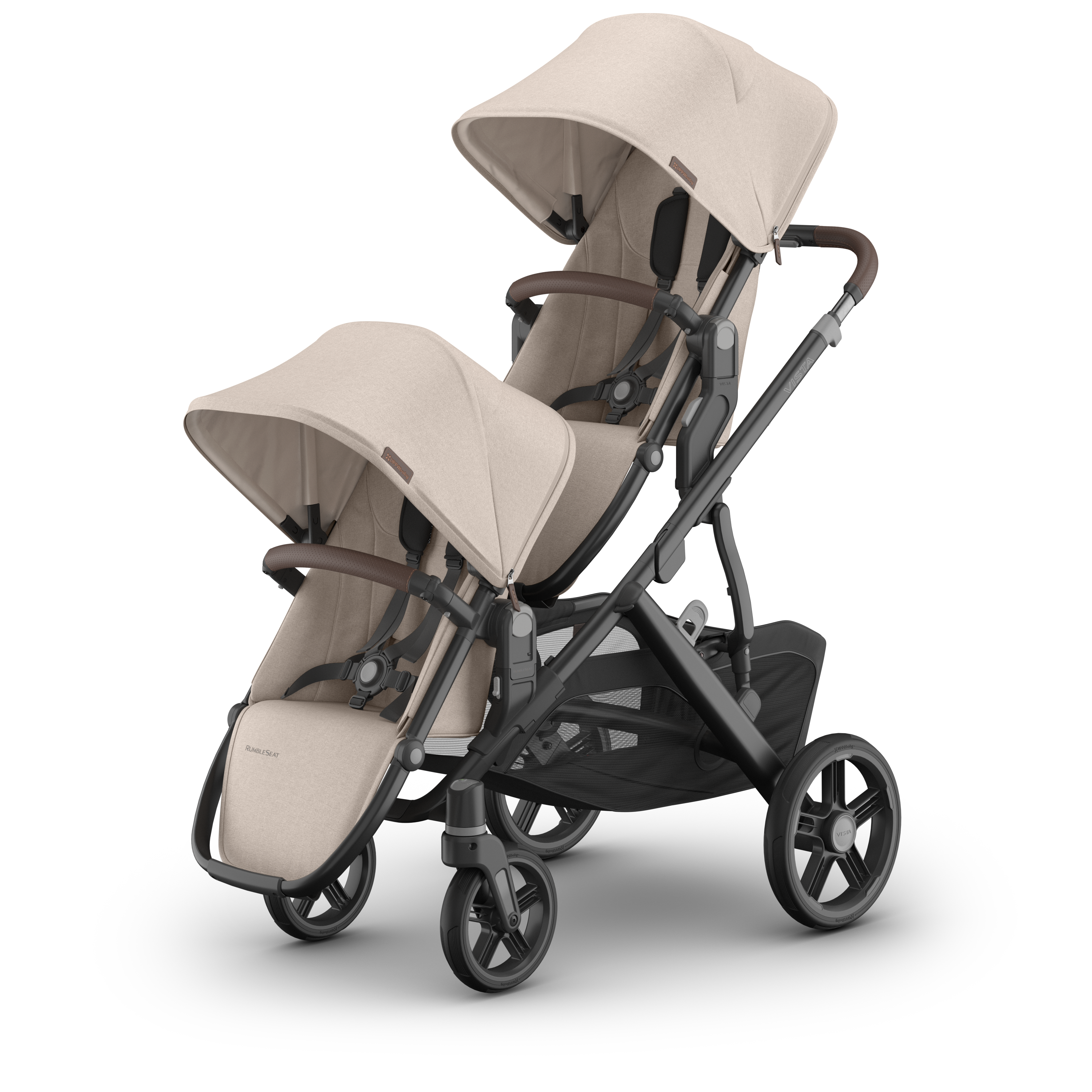 UPPAbaby Vista V3 RumbleSeat - Ada (Sandstone/Chestnut leather) - UPPAbaby Australia