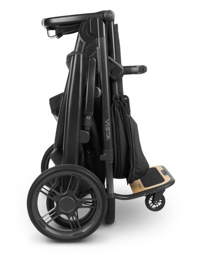 UPPAbaby Vista PiggyBack Ride-Along Board, on Vista V3, folded