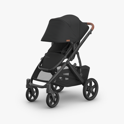 Damaged Box - UPPAbaby Vista V3 Pram with Toddler Seat Only - Nori (Charcoal / Saddle Leather) - UPPAbaby Australia