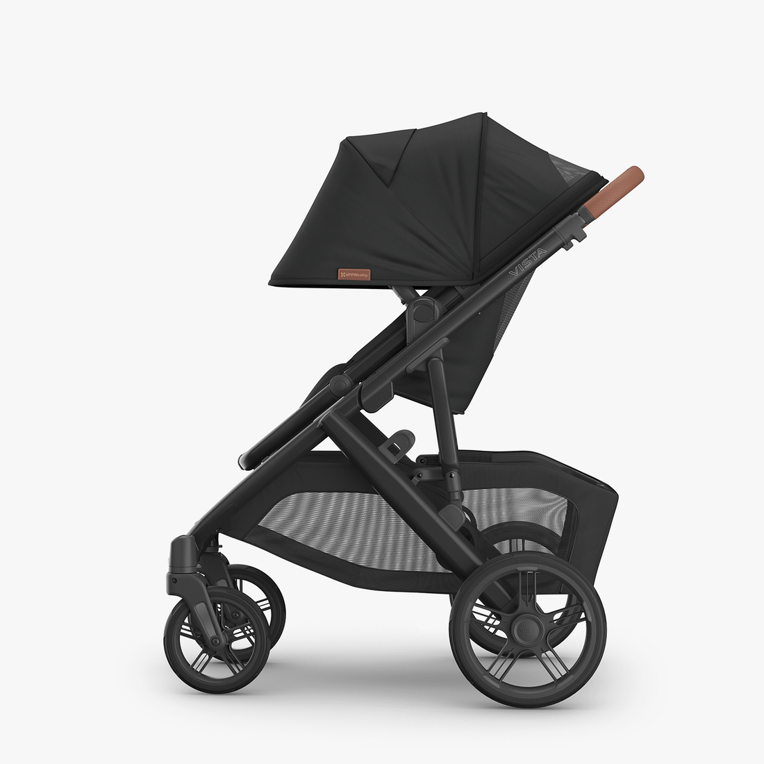 Damaged Box - UPPAbaby Vista V3 Pram with Toddler Seat Only - Nori (Charcoal / Saddle Leather) - UPPAbaby Australia